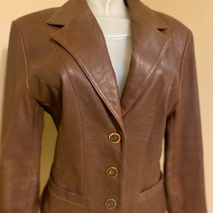 Genuine leather jacket/ coat